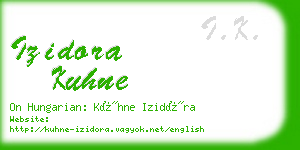 izidora kuhne business card